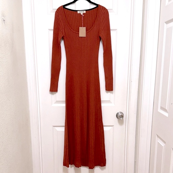 NWT Boden Scoop Neck Knitted Midi Dress - Picture 5 of 9